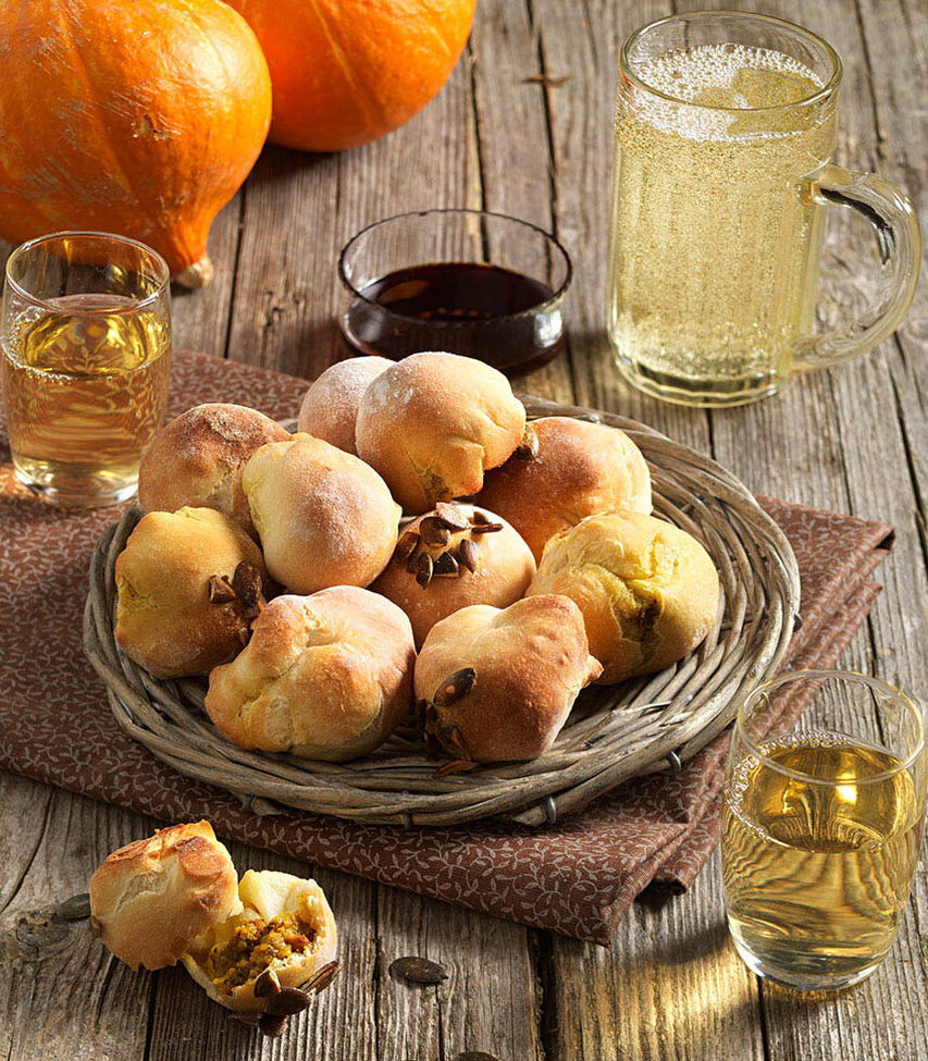 Pizzabaällchen mit Kürbisfüllung Tante Fanny