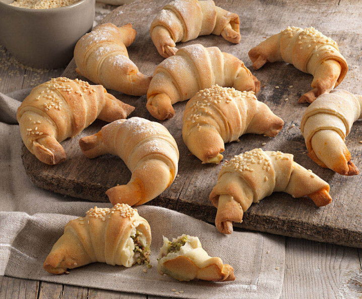 Pizzakipferl zweierlei Füllung Tante Fanny