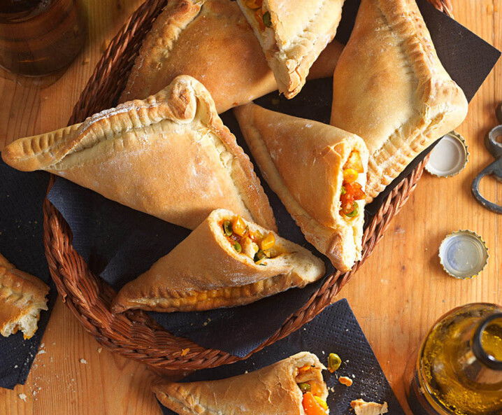 Pizzateigtaschen mit Brathuhnfülle Tante Fanny