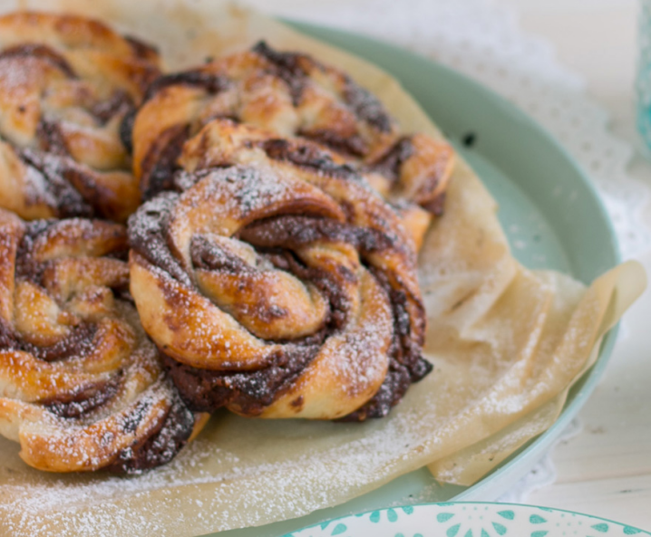 Blätterteig Schoko-Schnecken