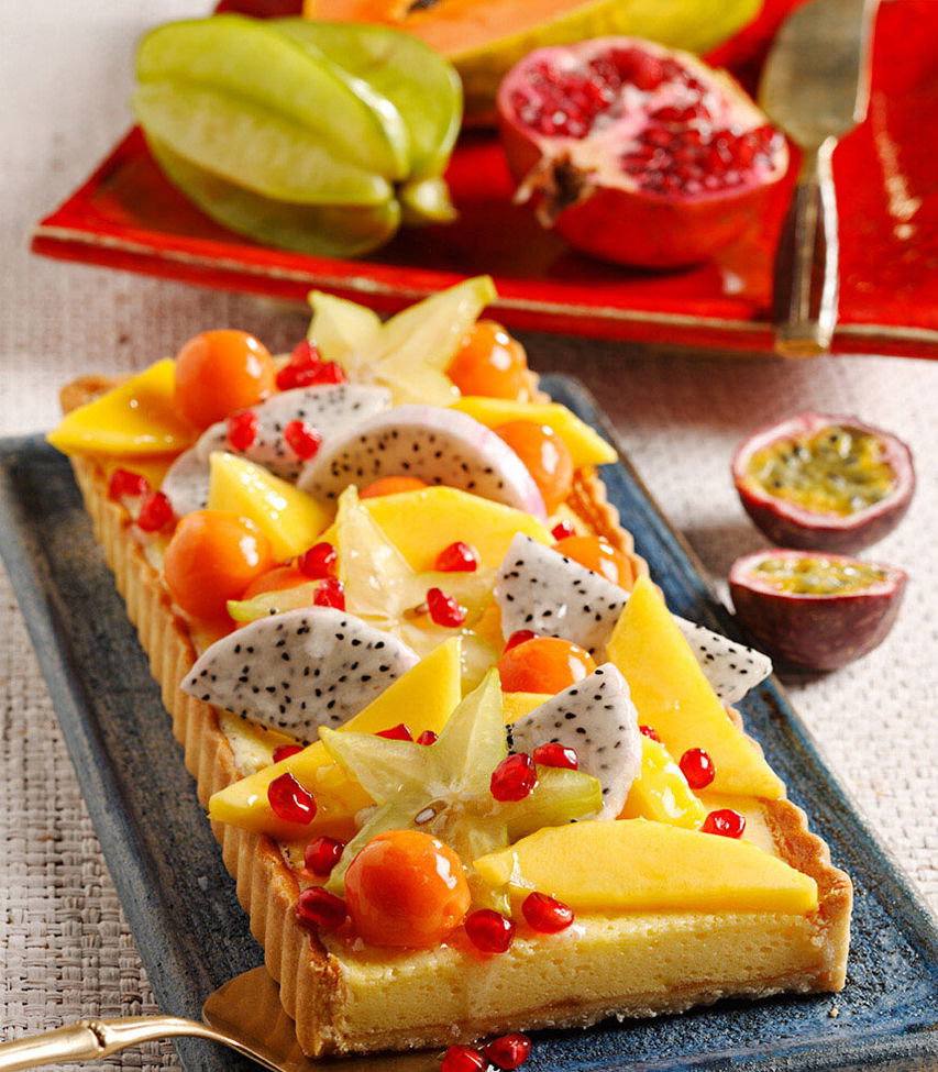 Tarte mit exotischen Früchten Tante Fanny