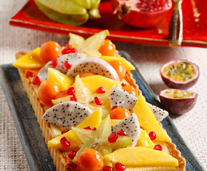 Tarte mit exotischen Früchten Tante Fanny