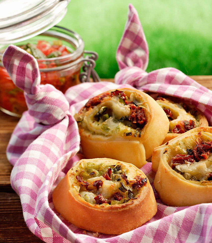Pizzaschnecken mit getrockneten Tomaten - Tante Fanny