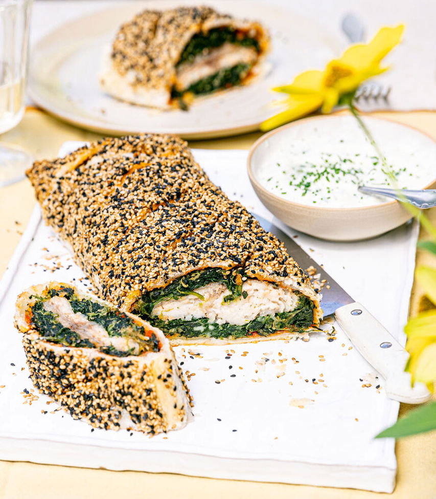 Wels im Blätterteig