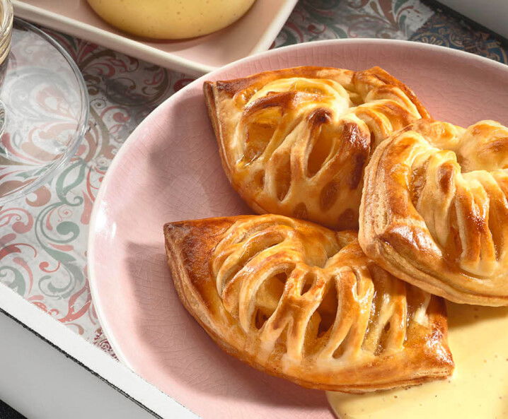 Apfel-Pudding-Taschen aus Blätterteig - Tante Fanny