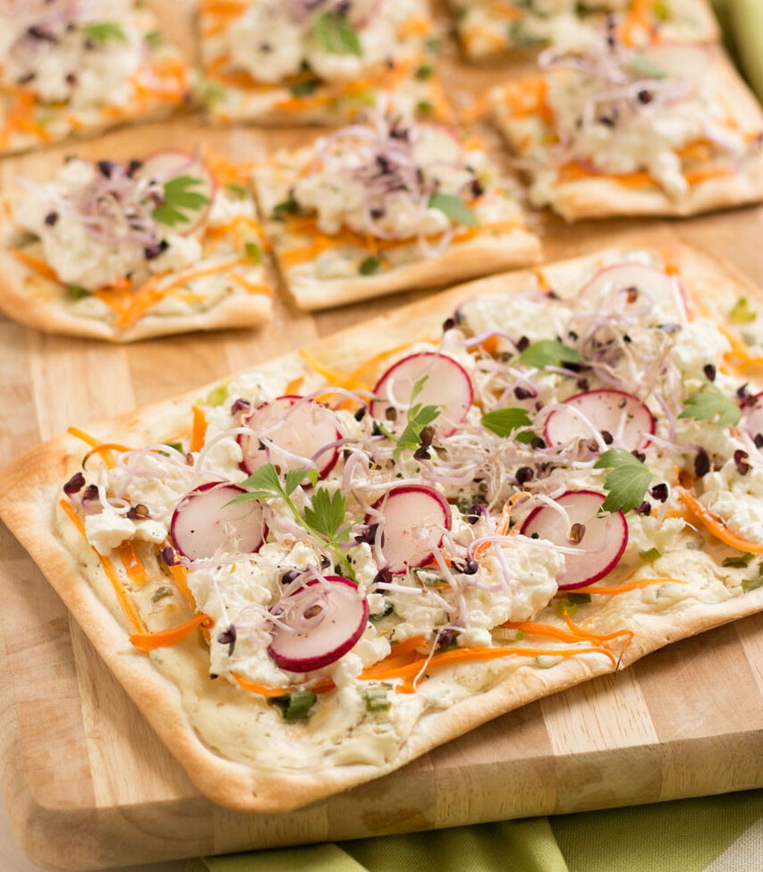 Flammkuchen mit Cottage Cheese Tante Fanny