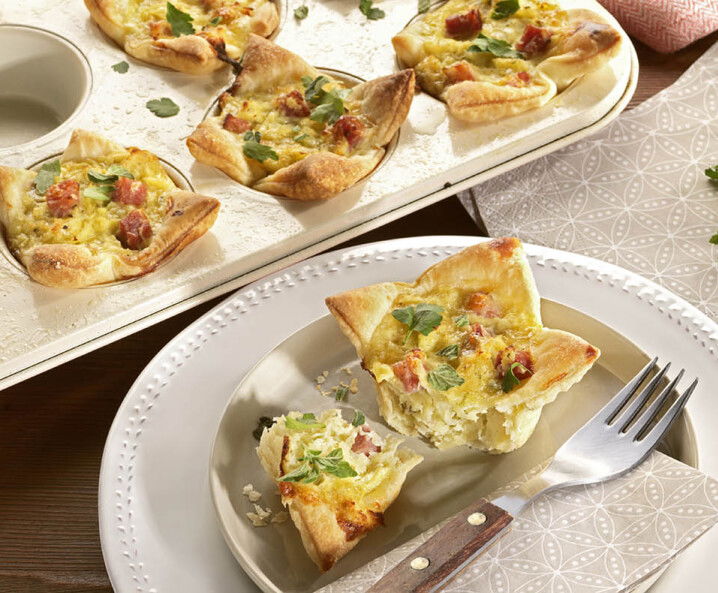 Blätterteigmuffins mit Kassler Tante Fanny