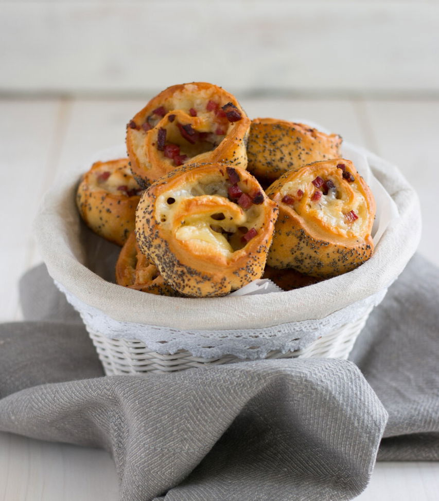 Bergkäse-Speck-Schnecken - Tante Fanny