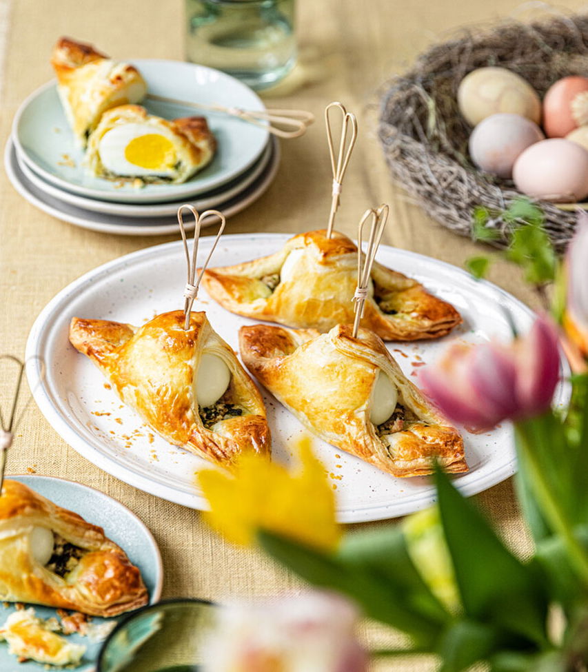 Ei im Blätterteig - einfaches Rezept