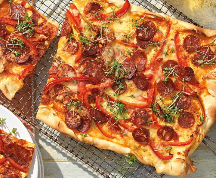 Flammkuchen mit Chorizo - Tante Fanny