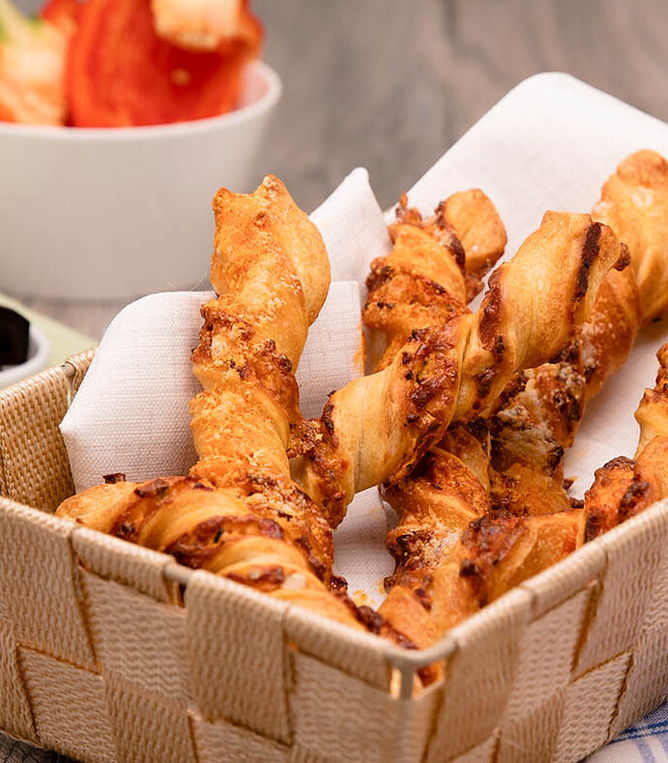 Pizza-Käse-Stangerl - Tante Fanny