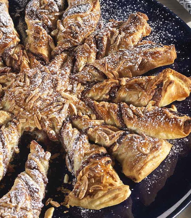 Rezept Preiselbeerstern mit Mandeln Tante Fanny