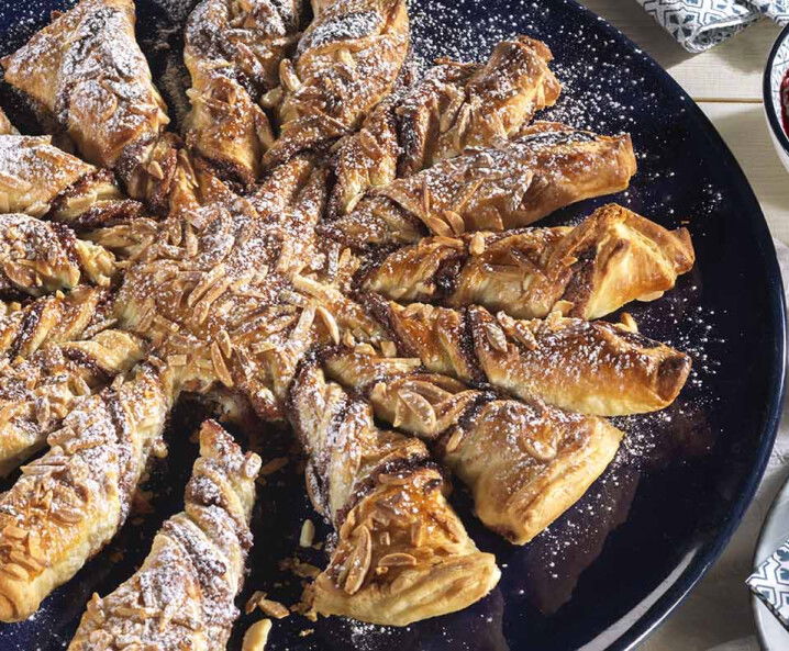 Rezept Preiselbeerstern mit Mandeln Tante Fanny