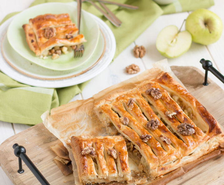 Blätterteig-Apfel Jalousien - Tante Fanny