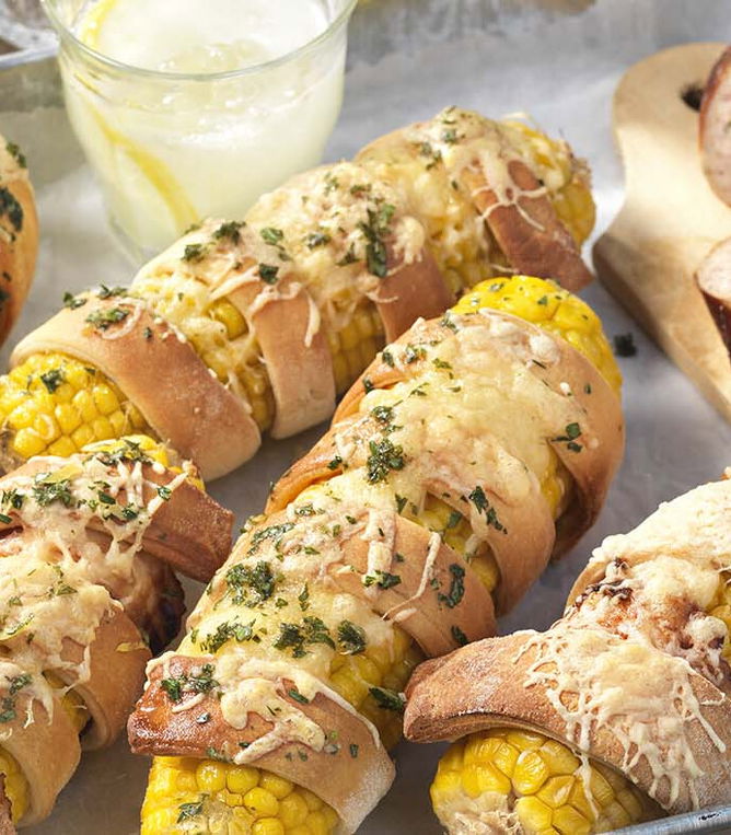 Maiskolben im Pizzateig - Tante Fanny