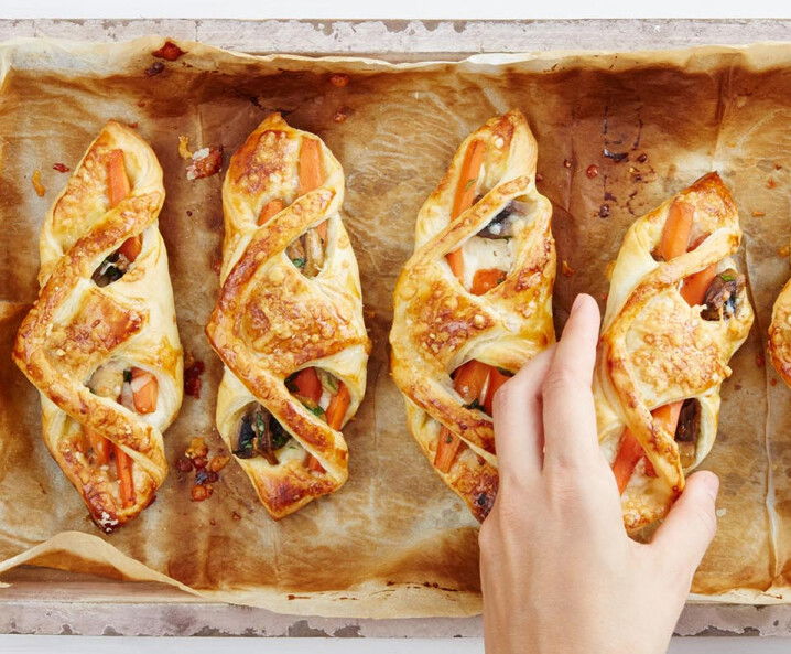 Schwammerl-Karottentaschen mit Hand Tante Fanny