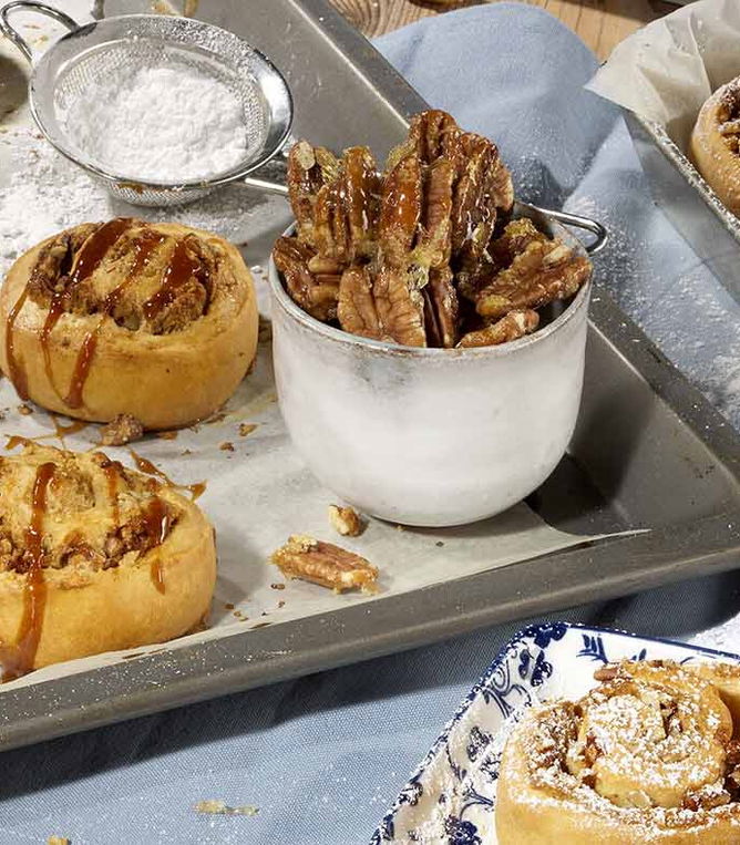 Zweierlei Pekanussschnecken - Rezept - Tante_Fanny