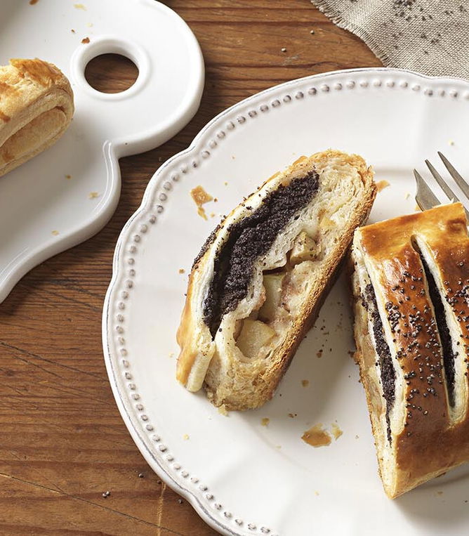 Rezept Zweierlei gefüllter Plunderteigstrudel Tante Fanny