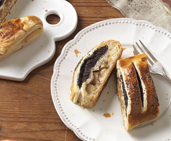 Rezept Zweierlei gefüllter Plunderteigstrudel Tante Fanny