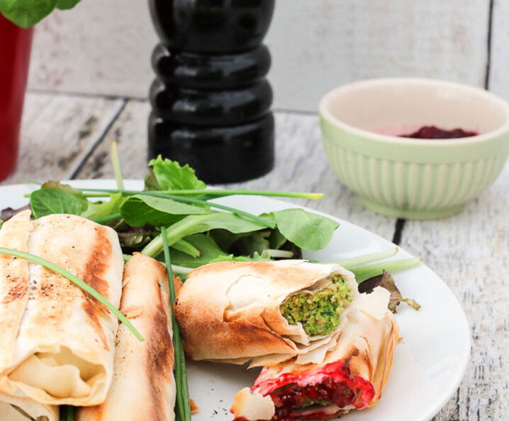 Rezept Filo Röllchen mit Camembert & Walnuss