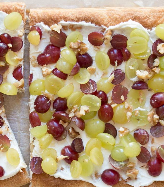 Rezept Blätterteig-Traube-Schnitten Tante Fanny