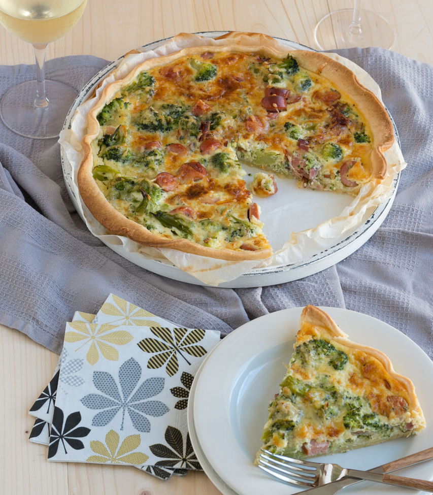 Rezept Brokkoli Schinken Quiche Tante Fanny