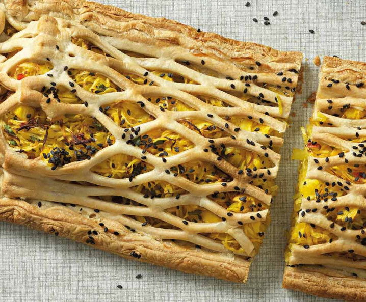 Rezept Gitter-Krautstrudel mit Curry und Ananas Tante Fanny