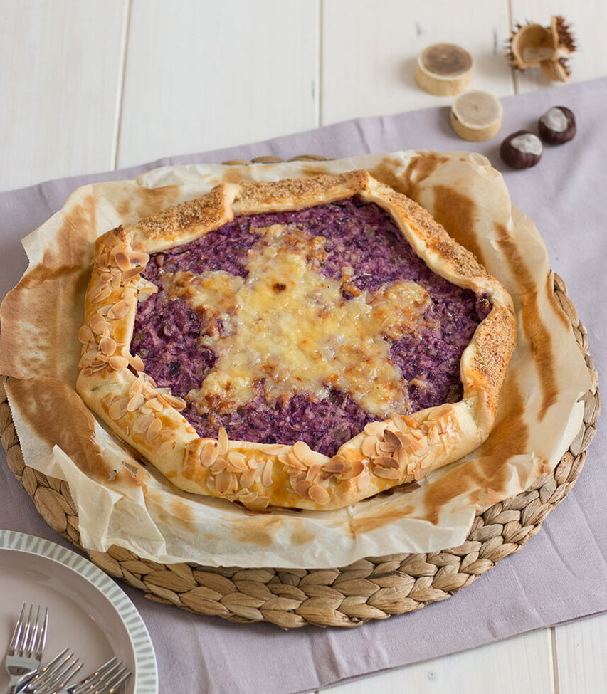 Rezept Rotkrautgalette mit Apfel und Bergkäse Tante Fanny