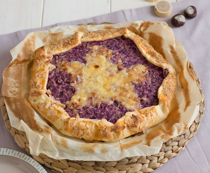Rezept Rotkrautgalette mit Apfel und Bergkäse Tante Fanny