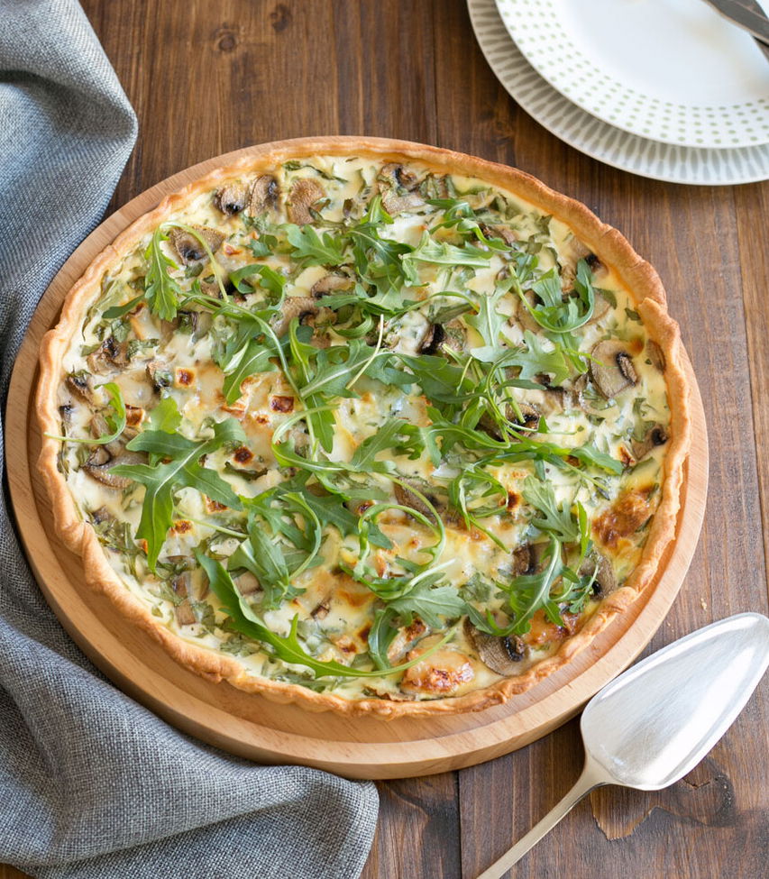 Rezept Champignon-Quiche mit Ziegenkäse Tante Fanny