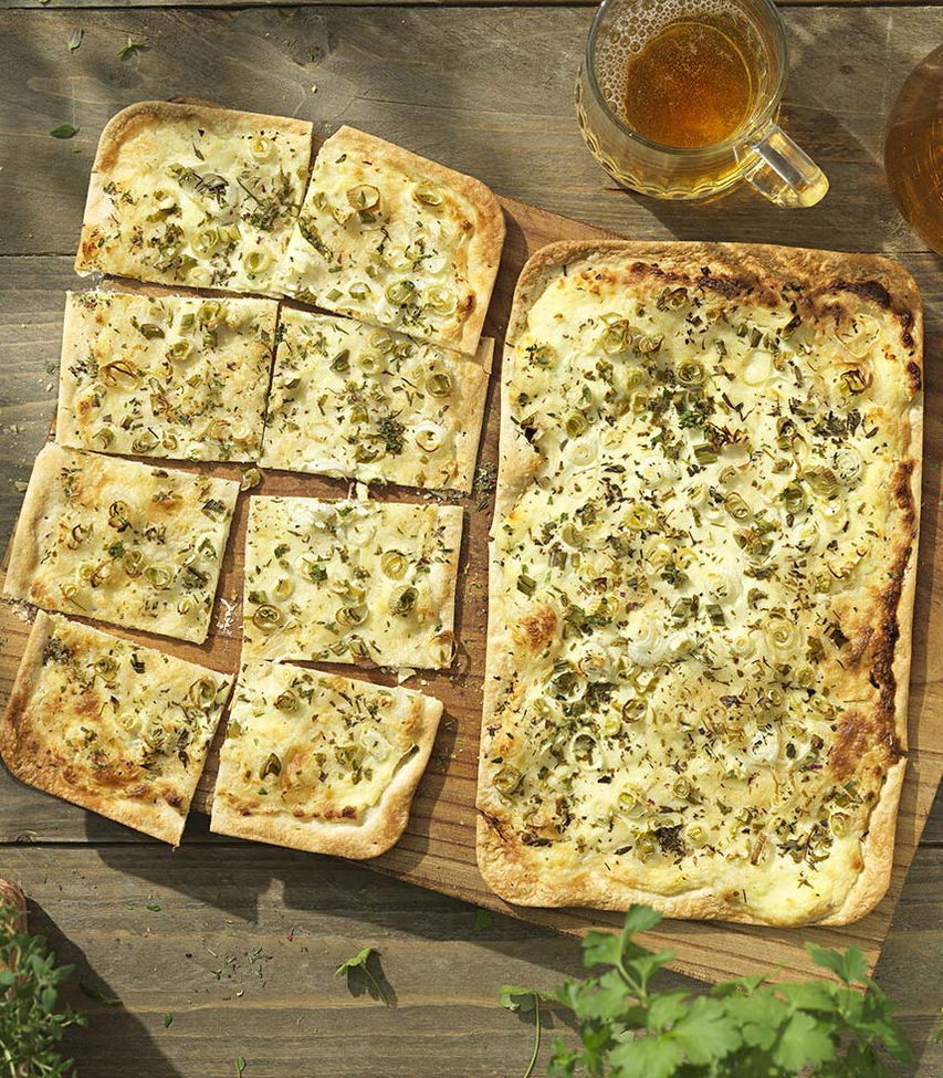 Flammkuchen mit Kräutern Rezept Tante Fanny
