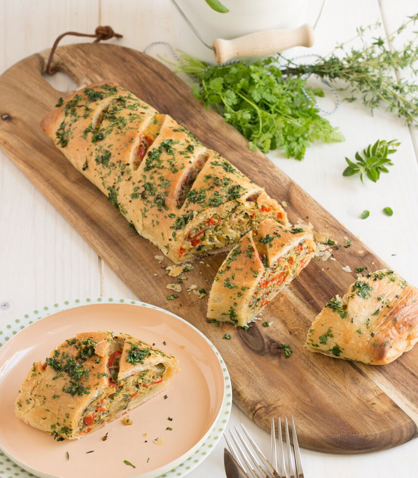 Gemüse-Kräuterstrudel Tante Fanny