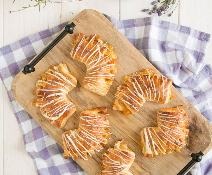 Pfirsich-Lavendel-Taschen Tante Fanny