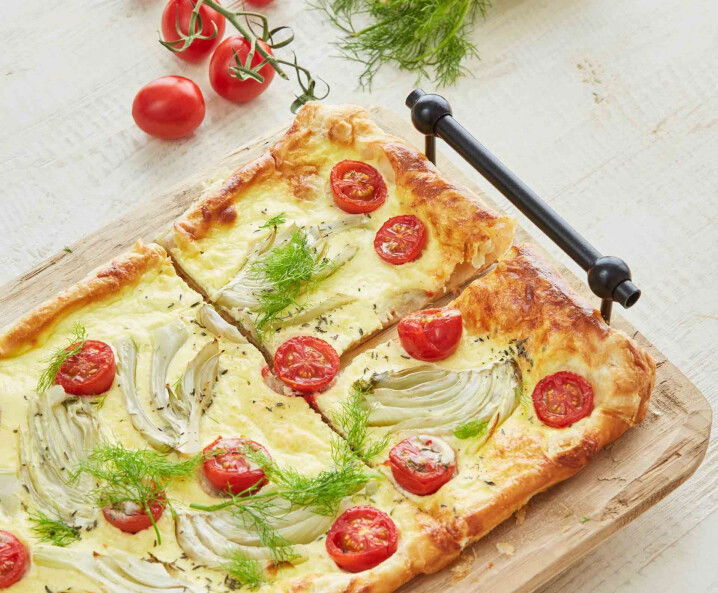 Blätterteig Fenchel-Tomaten Quiche