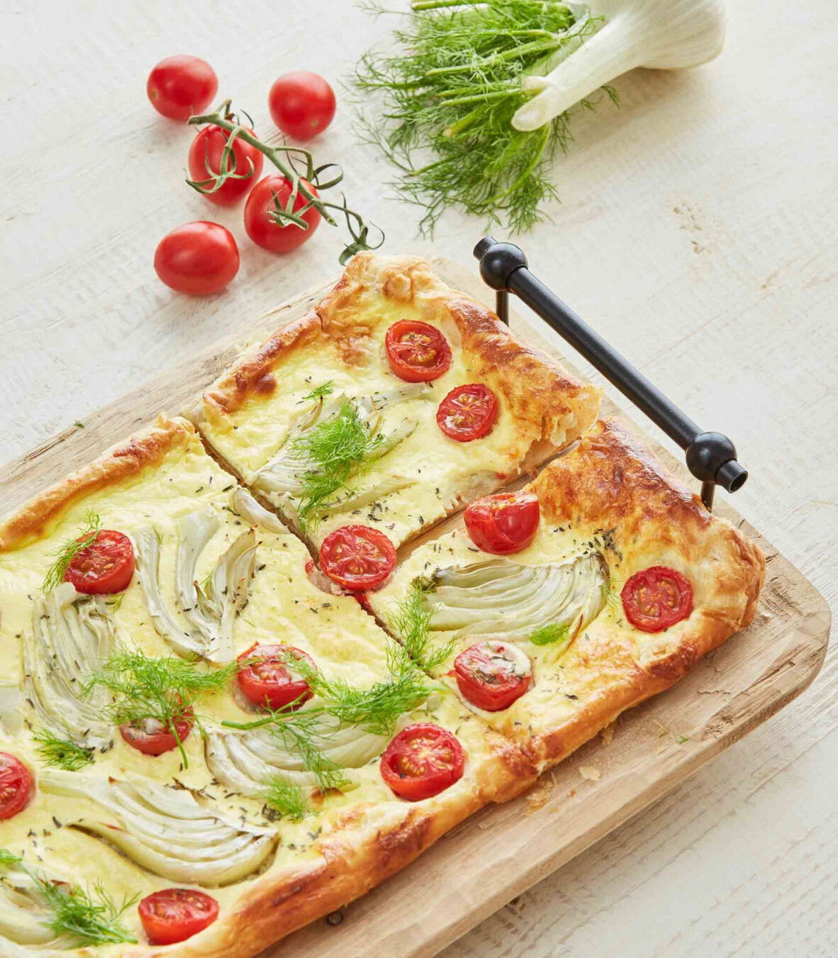 Blätterteig Fenchel-Tomaten Quiche