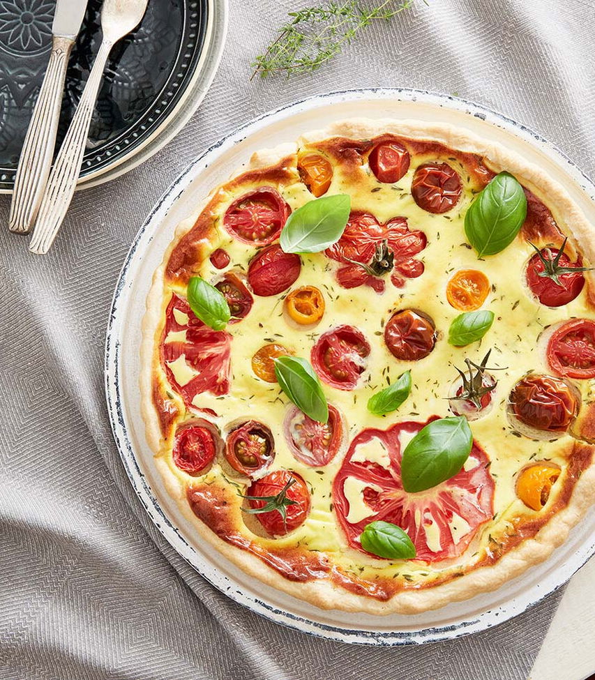 Quiche mit bunten Tomaten - Rezept Tante Fanny