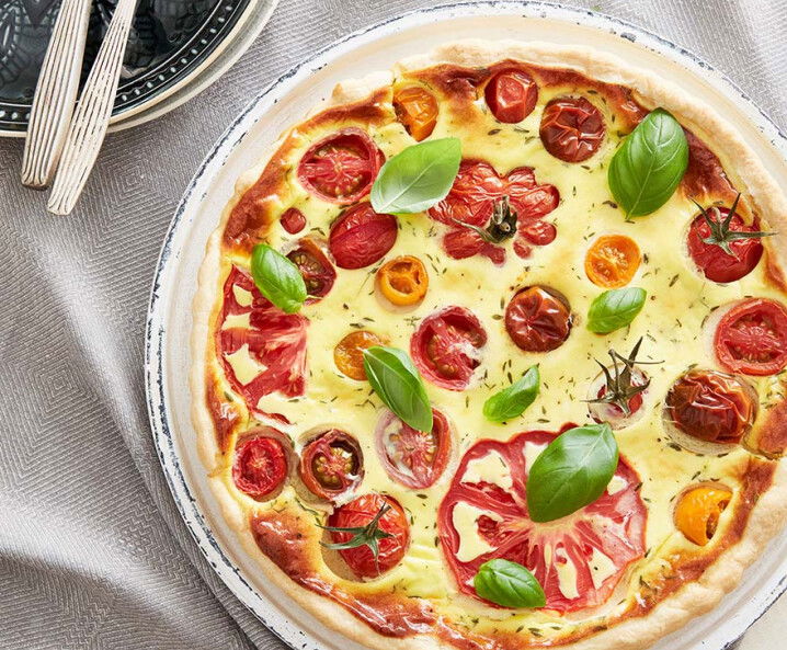 Quiche mit bunten Tomaten - Rezept Tante Fanny