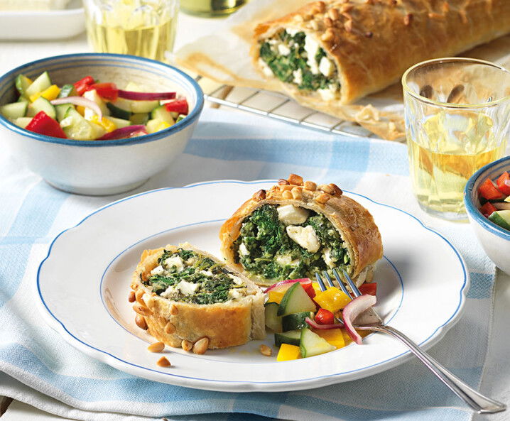 Blätterteig Spinat-Feta Strudel Tante Fanny