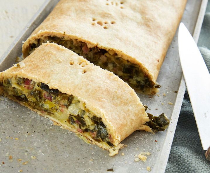 Mürbteig Lauchstrudel - Rezept Tante Fanny