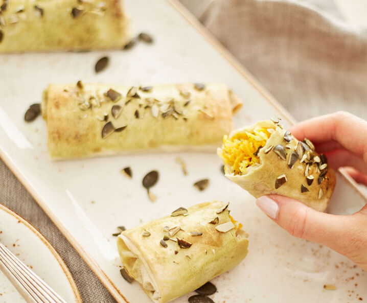 Mini Kürbisstrudel mit Filoteig - Rezept Tante Fanny