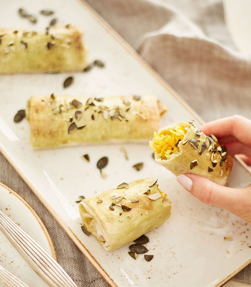 Mini Kürbisstrudel mit Filoteig - Rezept Tante Fanny