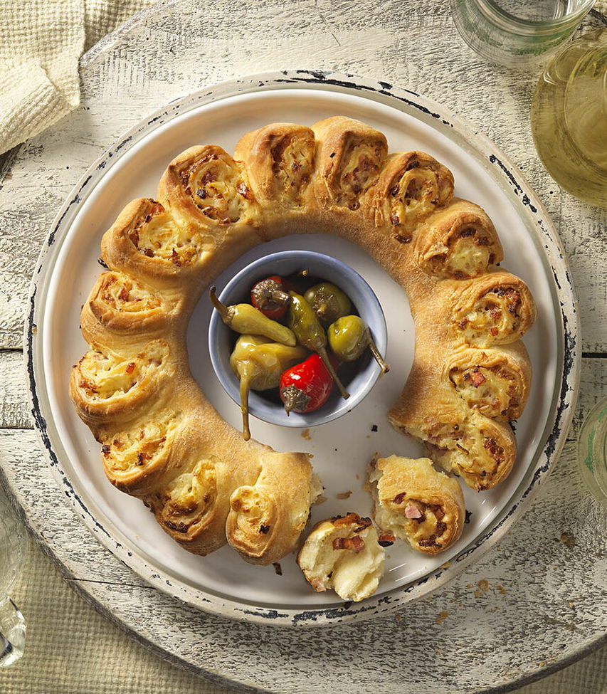 Pizzakranz nach Elsässer Art - Rezept Tante Fanny