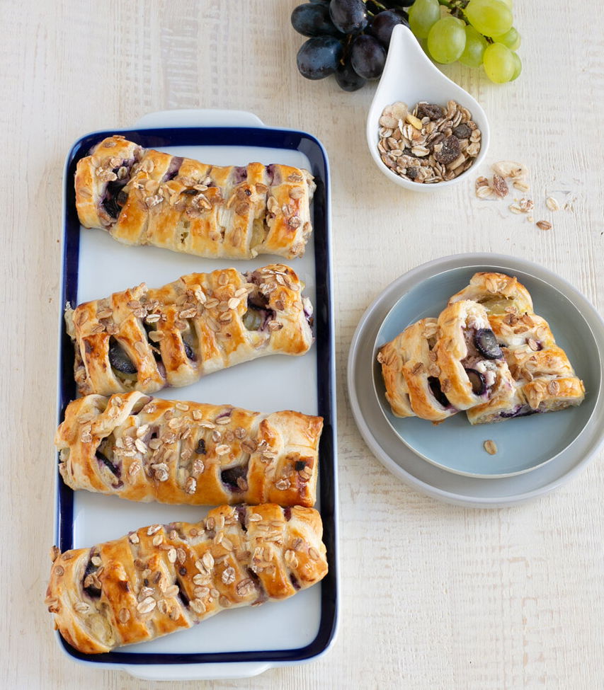 Trauben Müsli Taschen - Rezept Tante Fanny