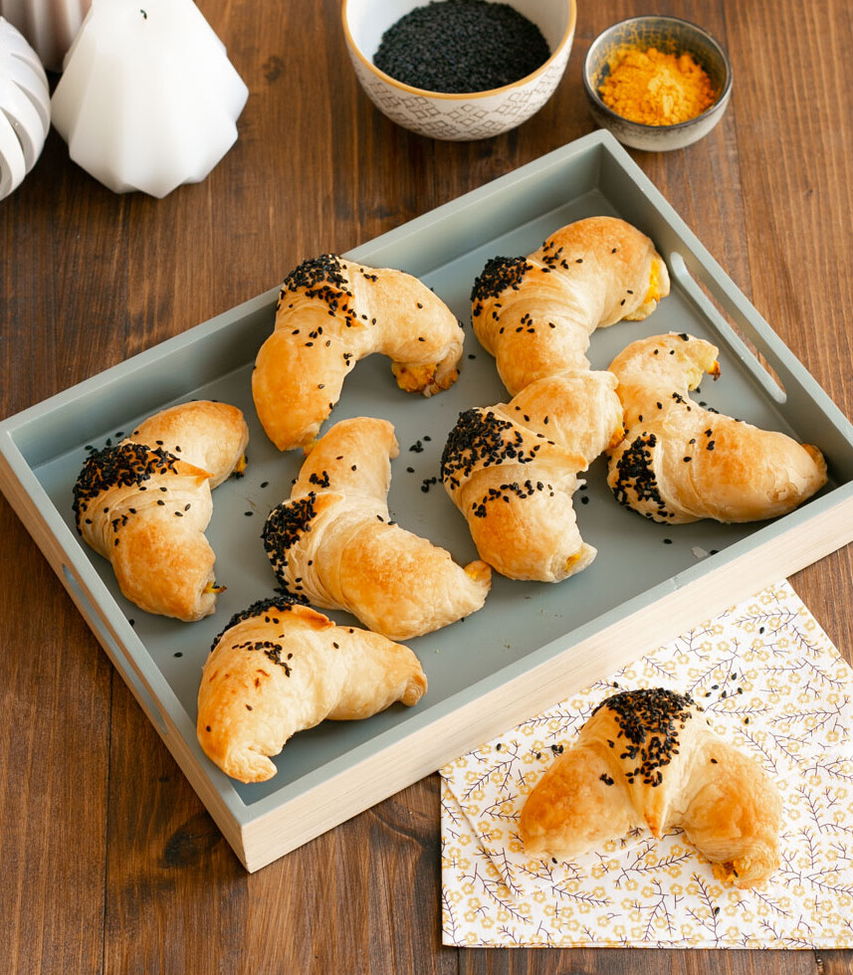 Blätterteighörnchen mit Pastinake