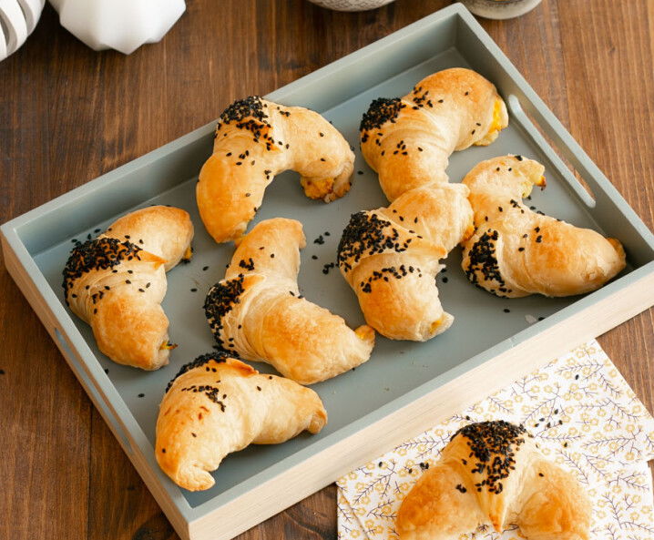 Blätterteighörnchen mit Pastinake