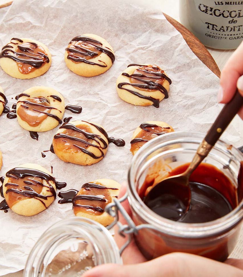 Toffee Kekse Butter-Mürbteig