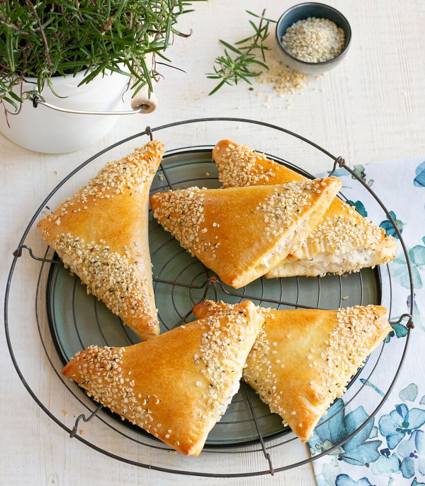 Topinamburecken mit Ziegenfrischkäse