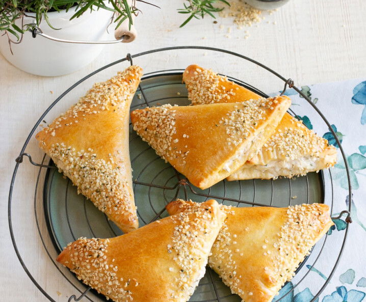 Topinamburecken mit Ziegenfrischkäse