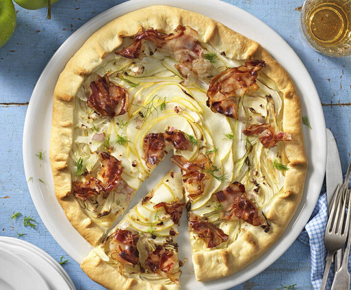 Galette mit Fenchel und Speck