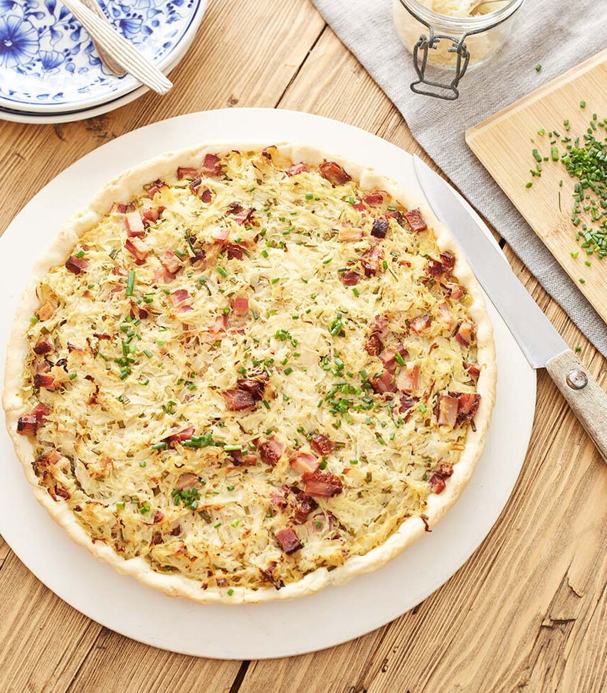 Sauerkraut-Quiche Rezept - Tante Fanny